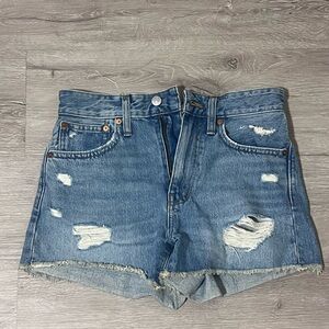 🦋 Madewell Distressed Denim Shorts - Vintage Vibes | Size 23